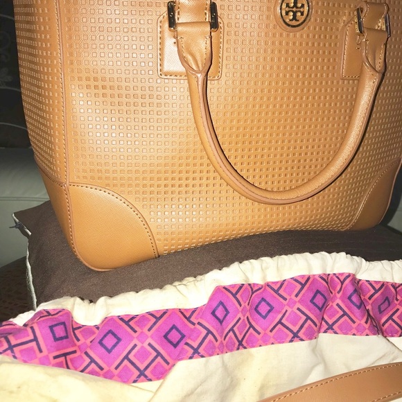 Authentic Tory Burch Robinson Double Zip Tote